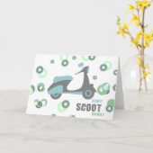 Mod Scooter Karte (Gelbe Blume)