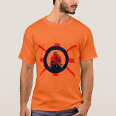 Mod Scooter Rider Union Jack Destroyed T - Shirt (Vorderseite)