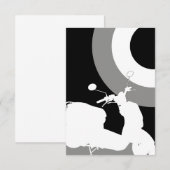 Mod Scooter-RSVP-Karte RSVP Karte (Vorne/Hinten)