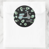 Mod Scooter-Sticker Runder Aufkleber (Tasche)