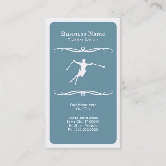 Mod Ski Visitenkarte (Vorderseite)