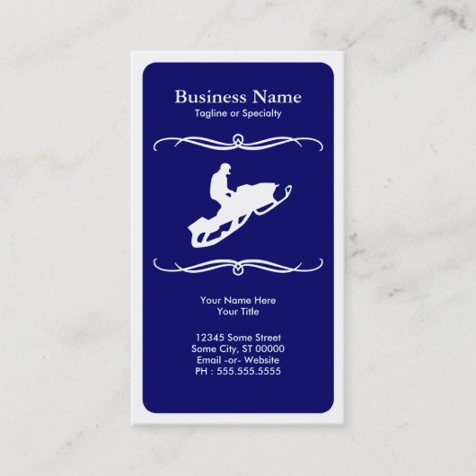 Mod Snowmobile Visitenkarte (Vorderseite)