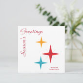 Mod Stars, Mittelalter Moderner Retro Weihnachten (Stehend Vorderseite)