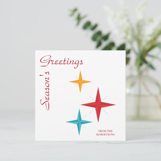 Mod Stars, Mittelalter Moderner Retro Weihnachten (Stehend Vorderseite)