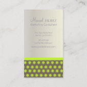 Mod-Stars, Monogramm-Visitenkarten Visitenkarte (Rückseite)