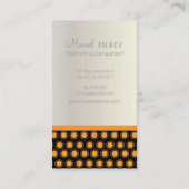 Mod-Stars, Monogramm-Visitenkarten Visitenkarte (Rückseite)