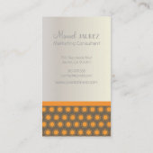 Mod-Stars, Monogramm-Visitenkarten Visitenkarte (Rückseite)