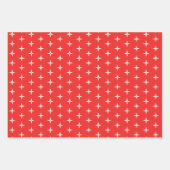 Mod Stars Weihnachten, Retro Mitte des Jahrhundert Geschenkpapier Set (Vorderseite 2)