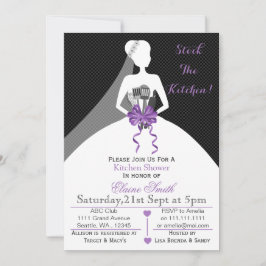 Mod Stock die Küche Brautparty Einladung