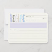 Mod Stock The Kitchen Brautparty Rezept Card (Vorderseite)