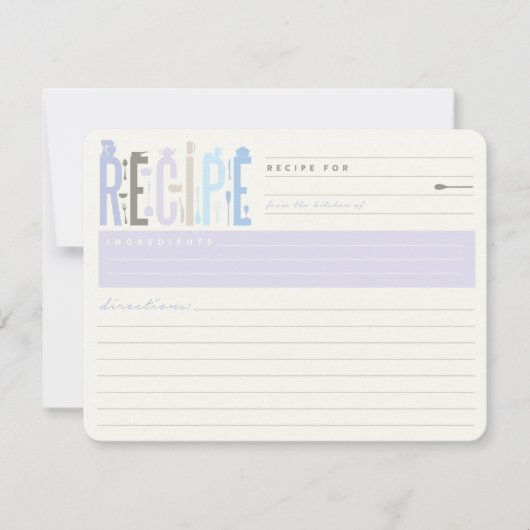 Mod Stock The Kitchen Brautparty Rezept Card (Vorderseite)