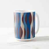 Mod Stripes blau Kaffeetasse (VorderseiteRechts)
