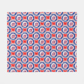 Mod Target Mod Ahornblatt Zielgrunge Roundel Fleecedecke (Vorderseite (Horizontal))