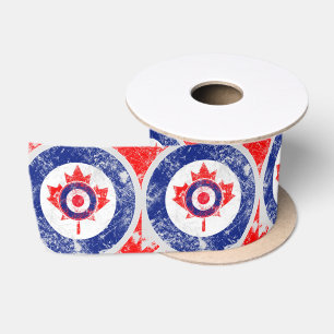 Mod Target Mod Ahornblatt Zielgrunge Roundel Satinband