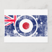 Mod Target Mod Australia Roundel Target Scooter Postkarte (Vorderseite)