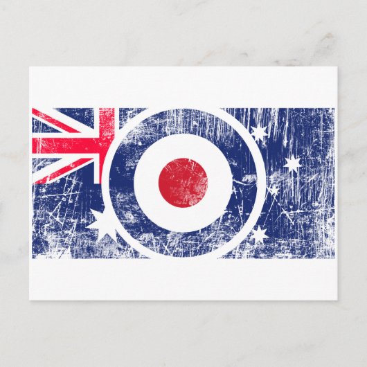 Mod Target Mod Australia Roundel Target Scooter Postkarte (Vorderseite)