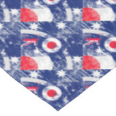 Mod Target Mod Australia Ziel Grunge Roundel Tischdecke (Schrägansicht)