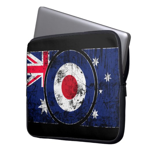 Mod Target Mod Australien Zielscheibe Laptopschutzhülle (Vorderseite Links)