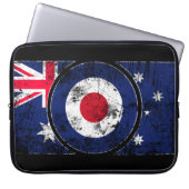 Mod Target Mod Australien Zielscheibe Laptopschutzhülle (Vorderseite)