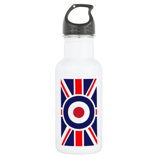 Mod Target Mod England Zielmotorroller Trinkflasche (Vorderseite)