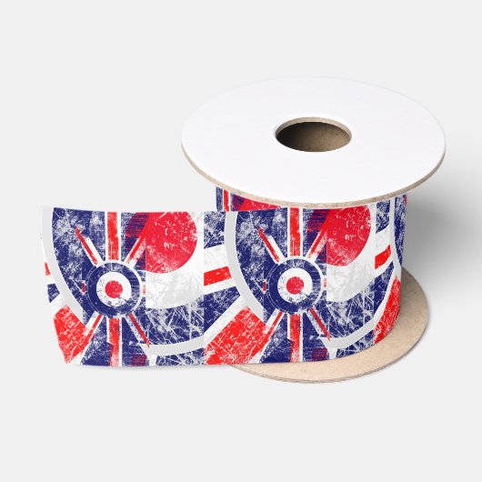 Mod Target Mod UK Target Grunge Roundel Satinband (Spule)