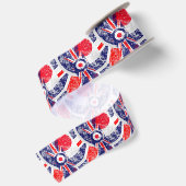 Mod Target Mod UK Target Grunge Roundel Satinband (Rückseite)