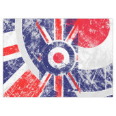 Mod Target Mod UK Target Grunge Roundel Tischdecke (Vorderseite (Horizontal))