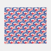 Mod Target Mod USA Target Grunge Roundel Fleecedecke (Vorderseite (Horizontal))