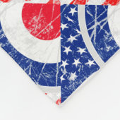 Mod Target Mod USA Target Grunge Roundel Fleecedecke (Ecke)