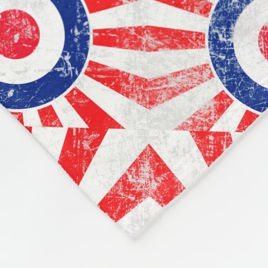 Mod Target Mod USA Target Grunge Roundel Fleecedecke (Ecke)