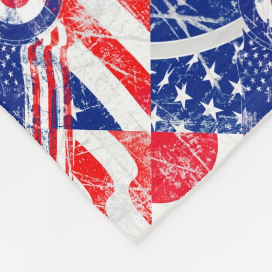 Mod Target Mod USA Target Grunge Roundel Fleecedecke (Ecke)