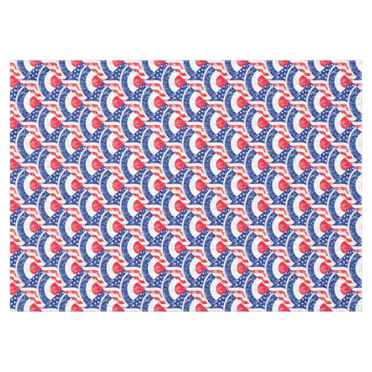 Mod Target Mod USA Target Grunge Roundel Tischdecke (Vorderseite (Horizontal))