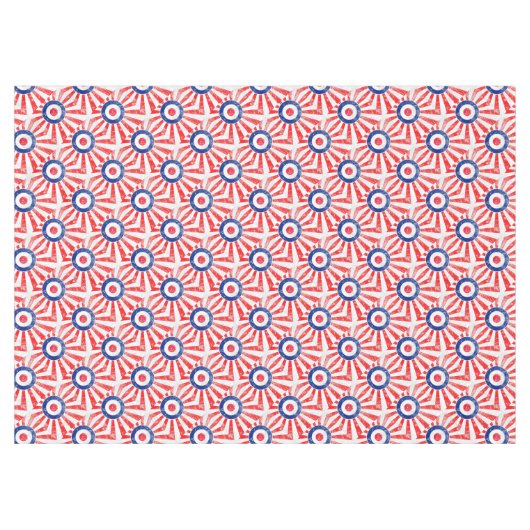 Mod Target Mod USA Target Grunge Roundel Tischdecke (Vorderseite (Horizontal))
