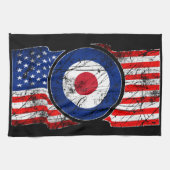 Mod Target Mod USA Target Roundel Küchentuch (Horizontal)