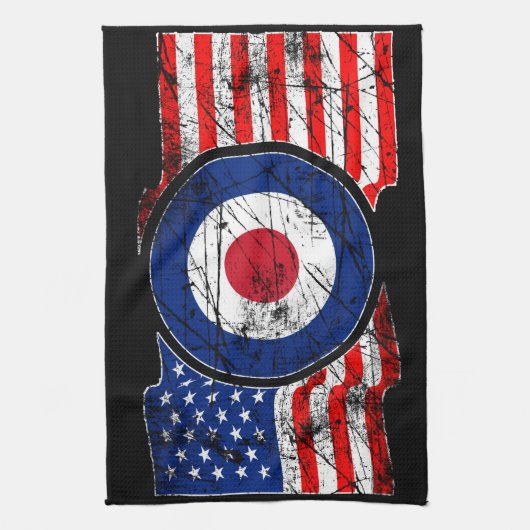 Mod Target Mod USA Target Roundel Küchentuch (Vertikal)
