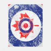 Mod Target Mods maple leaf Target Grunge Roundel Fleecedecke (Vorderseite)