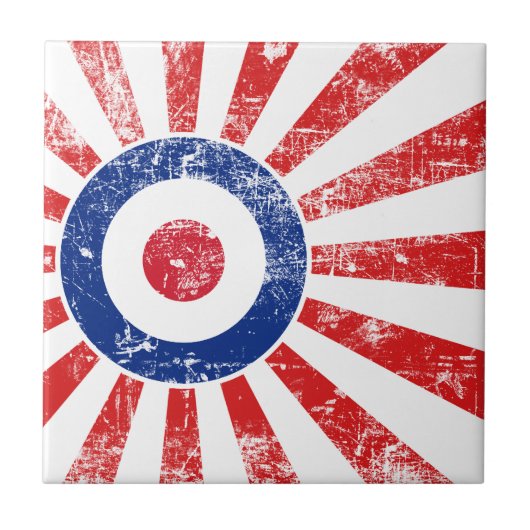 Mod Target Mods Sunburst Target Roundel Fliese (Vorderseite)
