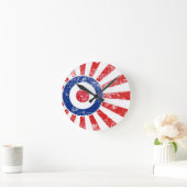 Mod Target Mods Sunburst Target Roundel Runde Wanduhr (Zuhause)