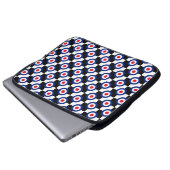Mod Target Pattern Polka Dots Fashion Großbritanni Laptopschutzhülle (Vorne Knopf)