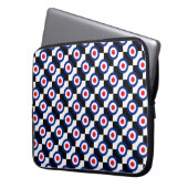 Mod Target Pattern Polka Dots Fashion Großbritanni Laptopschutzhülle (Vorderseite Links)