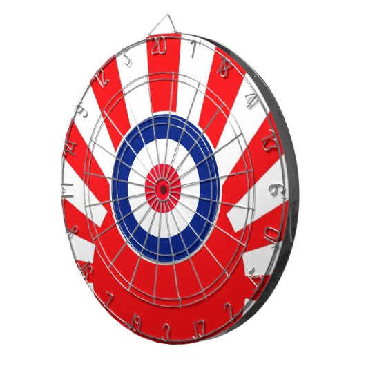 MOD Target Roundel auf Burst Japan Dartscheibe (Vorderseite rechts)
