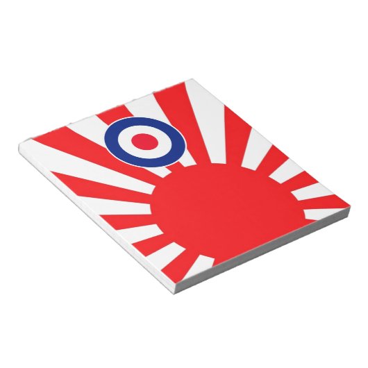 MOD Target Roundel auf Burst Japan Notizblock (angewinkelt)