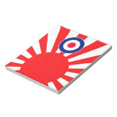 MOD Target Roundel auf Burst Japan Notizblock (Rotiert)
