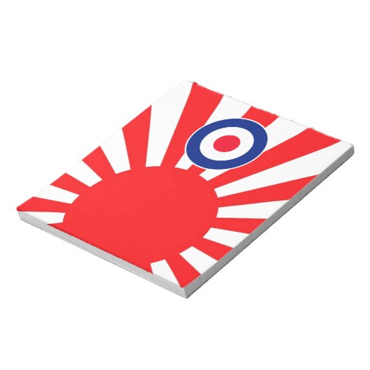 MOD Target Roundel auf Burst Japan Notizblock (Rotiert)