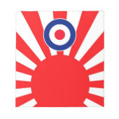 MOD Target Roundel auf Burst Japan Notizblock (Vorderseite)