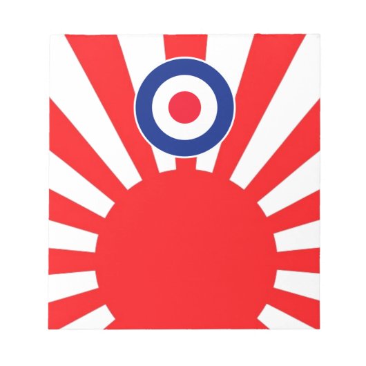 MOD Target Roundel auf Burst Japan Notizblock (Vorderseite)