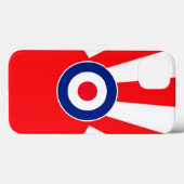 MOD Target Roundel auf Sunburst Case-Mate iPhone Hülle (Rückseite (Horizontal))