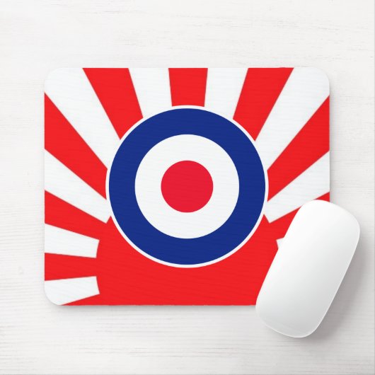 MOD Target Roundel auf Sunburst Mousepad (Mit Mouse)