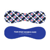 Mod Target Roundel Pattern Polka Dots Personalisie Baseball (Paneele)