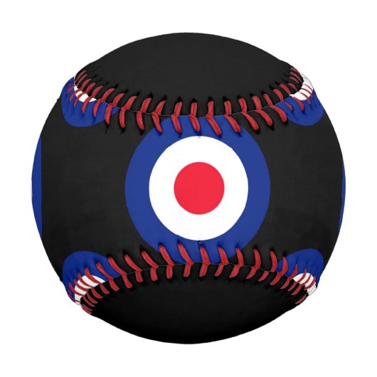 Mod Target Roundel Power Personalisiert Baseball (Vorderseite)